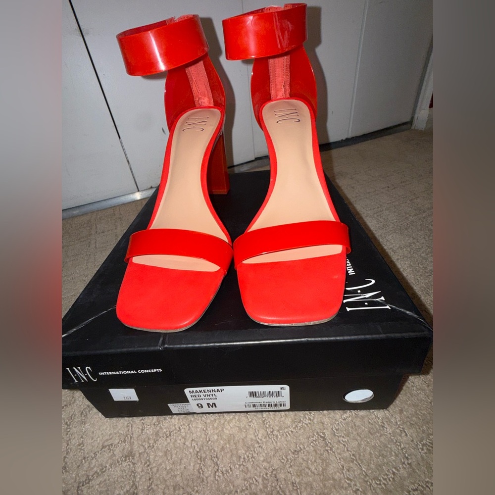 INC International Concepts Bold Red Heels
